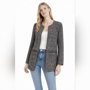 Zara Size M Tweed Chain Detail Cardigan